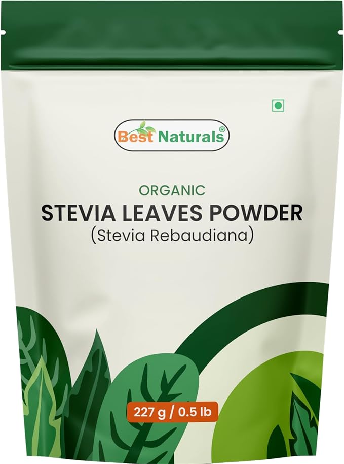 Best Naturals Certified USDA Organic Stevia Leaves Powder, 227 Gram, Gluten Free, GMO Free, Vegan