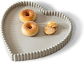 Coffee Table Tray, Home Decor Heart Shaped Tray, Concrete Gray Coffee Table Decor Trays, Serving Decorative Trays for Dining Table