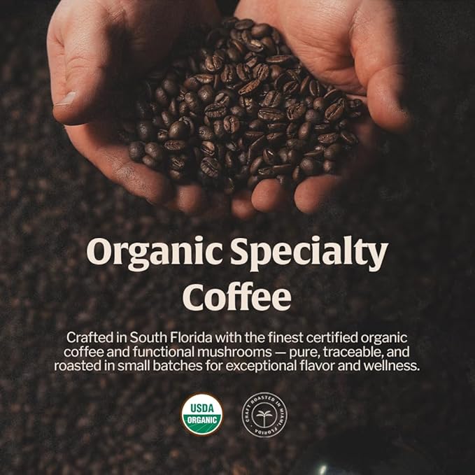 Artizan Organic 14-Mushroom Blend Coffee Pods for Nespresso Original Line | Total Wellness + Adaptogenic Power | 10 Compostable Espresso Capsules