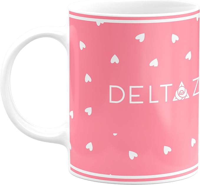 Delta Zeta Ceramic Coffee Mug 11 OZ Tea Cup (Delta Zeta # 11)