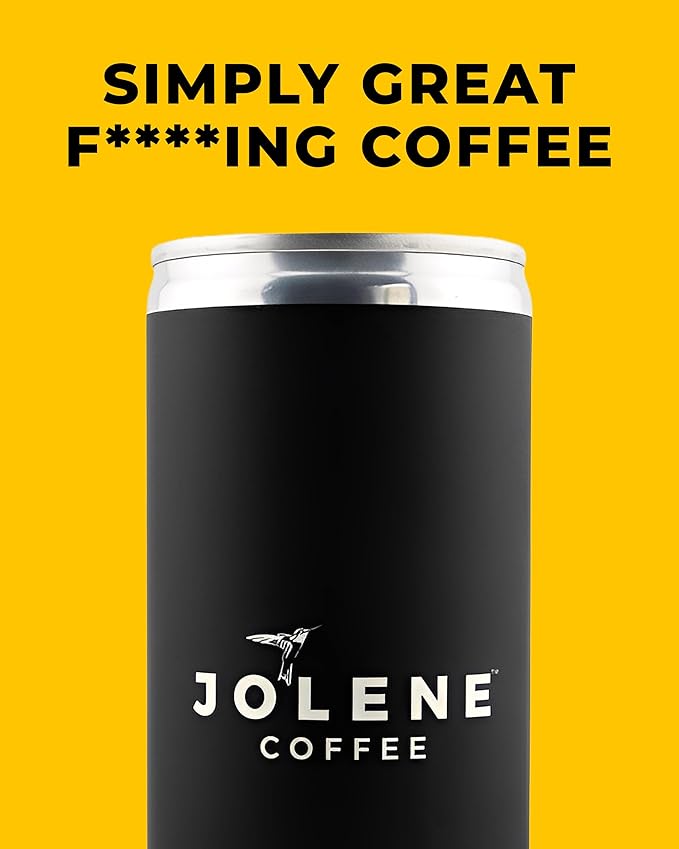 Jolene Coffee – Black Cold Brew | 8oz Cans | Smooth, Bold, Dairy-Free, Gluten-Free, Non-GMO (24 Cans, Black Cold Brew)