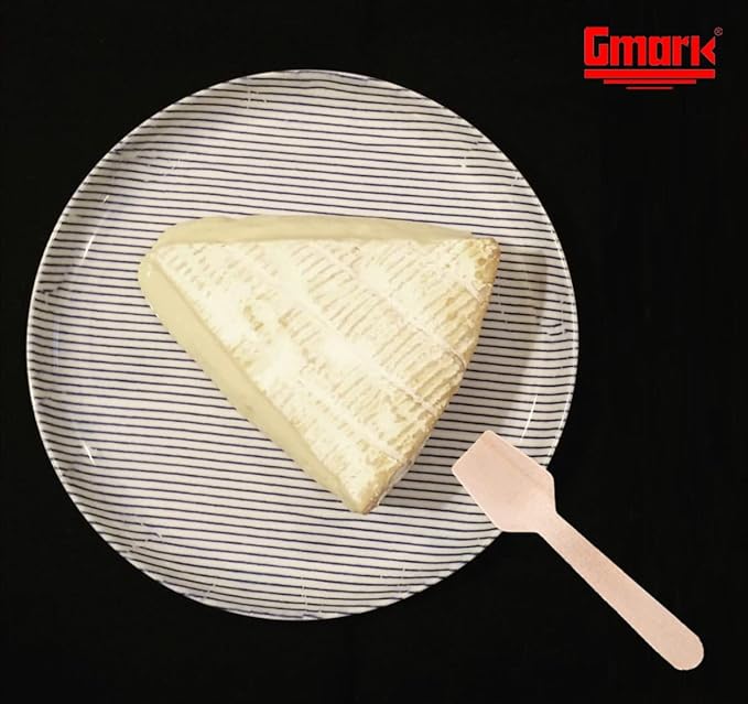 Gmark 4" Mini Wooden Sampling Spoons, Pack of 100, Square End, Disposable, Biodegradable Compostable Birchwood