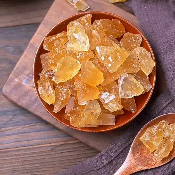 Yellow Rock Sugar(358g Each) | Natural Sweetener for Baking, Tea & Asian Cuisine | Healthy Sugar Alternative for Home Cook.黄冰糖 (Pear juice flavor)