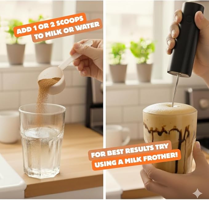 Mocha Protein Iced Coffee – Instant Collagen Coffee with High CGA for Energy & Focus – Sugar-Free, Dairy-Free, Lactose-Free, Keto & Fasting Friendly – 100mg Caffeine – 15 Servings