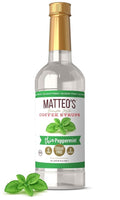 Matteo's Peppermint Syrup for Coffee, Lattes, Cappuccinos & Desserts – Sugar-Free Sweetener for Beverages, Keto Friendly, Zero Calories, Indulgent Flavor, Non-Alcoholic, Ideal for Coffee 33.8oz (1pk)