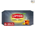 Lipton Earl Grey Tea Bags, Flavored Teabags, 120 Total Bags (20ct - Pack of 6)