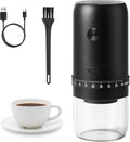 Portable Electric Burr Coffee Grinder with 40 Adjustable Settings, Conical burr coffee grinder, Coffee Bean Grinding Machine with Conical Burr Coffee Grinder 1800mAh Rechargeable for Travel, Home