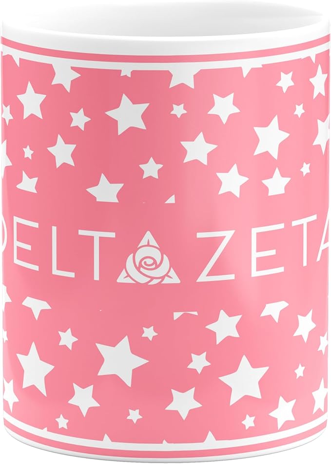 Delta Zeta Ceramic Coffee Mug 11 OZ Tea Cup (Delta Zeta # 5)