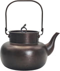 Elegant Chinese Style Copper Tea Kettle For Stovetop, YJX Non-Coating Copper Teapot with Stainless Steel Infuser For Loose Tea, Solid Tea Pot For 2-4 Cups (1600ml-Bronze)