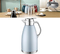 304 Stainless Steel Double-layer Inner Kettle 64oz Large Capacity Suitable for Storing Hot Water, Tea, Coffee, Ice Cubes, etc. Frosted Body Anti-dirty, Water Stains, etc. (Light Blue)