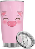 winorax Pig Tumbler for Pigs Face Tumblers Cup with Lid 20oz Travel Mugs Funny Gifts for Pig Animal Lovers Kids Women Girls Farmgirl Birthday Christmas Xmas Presents