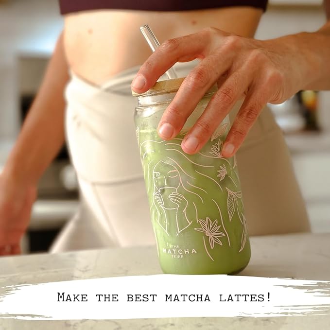 The Matcha Tribe Organic Ceremonial Grade Matcha Powder – Matcha Green Tea for Lattes | First-Harvest Stone-Ground Japanese Matcha Tea from Uji & Kagoshima, Japan | 30g Tin