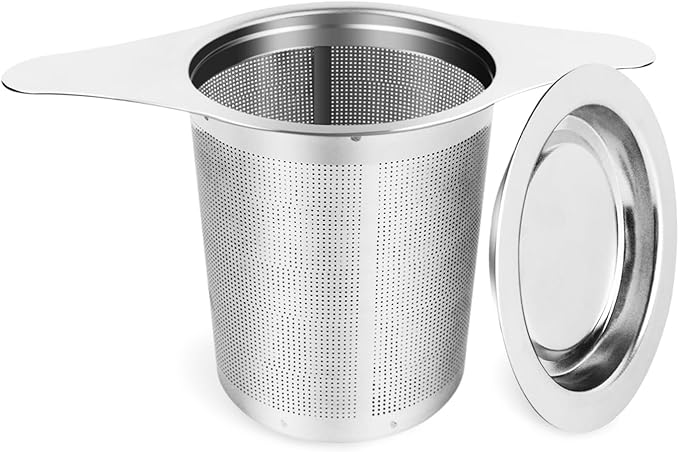 Tea Infuser for Loose Leaf Tea, Stainless Steel Tea Infuser, Extra Fine Mesh Tea Strainers Filter Fine Tea Leaves Effectively, Fit Tea Pots/Mugs