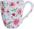 14oz Bone China Coffee Mugs for Women Floral Coffee Mug Tea Cups Novetly Coffee Cups Gift for Women Mom Friends