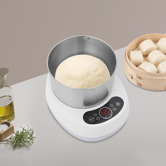 169oz Electric Dough Maker with Fermentation,230W Dough stand Mixer Machine with Digital Screen,Automatic Kneading Machine for Bakery (Blue)