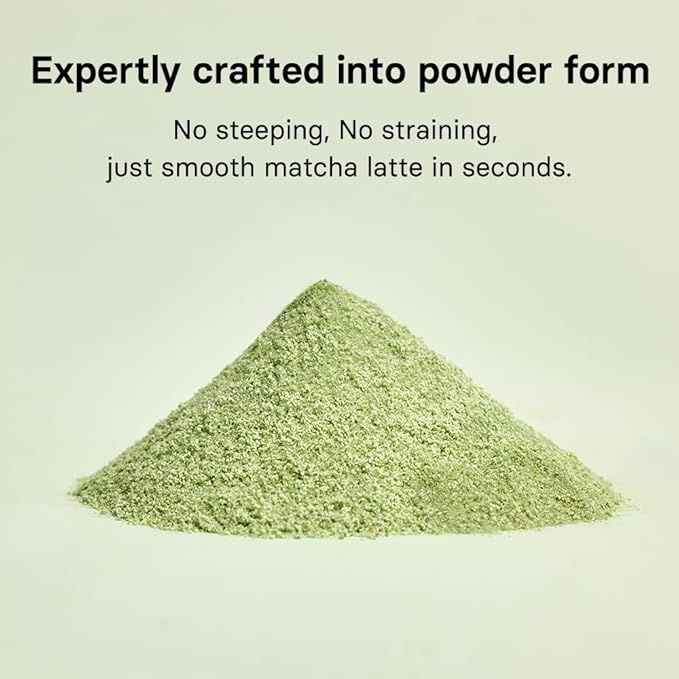 OSULLOC Volcanic Isle Matcha Milk Tea – Premium Jeju Matcha Latte Powder, Just Add Water, Creamy & Smooth, Large Pouch (10.6oz, 300g)