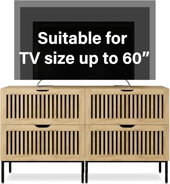 Storage Cabinet,55" Farmhouse Buffet Cabinet with Metal Base and Storage Cabinets,Sideboard Coffee Bar for Kitchen,Dining Room,Living Room,Oak