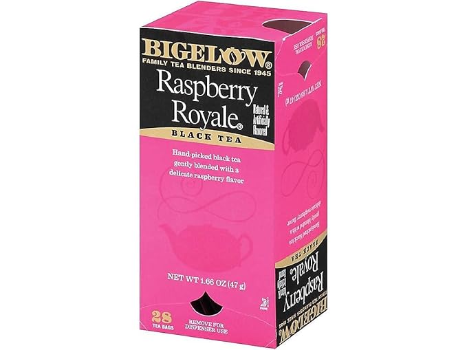 Bigelow Tea 003401 Raspberry Black Tea, Raspberry, 0.34 lbs, 28/Box