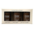Cloister Honey Trios - Home Bar (3 x 3 oz) | Hand Crafted | Raw Artisan Honey | 100% Pure, Raw & Unfiltered | All Natural | Made in USA |