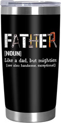 TEEZWONDER Christmas Birthday Gifts for Dad from Daughter Son - Stainless Steel Insulated Coffee Tumbler with Lid 20 oz - Funny Gifts from Kids, Mens Birthday Gift Ideas
