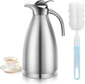 70oz Thermal Coffee Carafe Insulated Coffee Thermos Urn, Stainless Steel Coffee Carafes For Keeping Hot, Double Walled Insulated Vacuum Flask Pot, Tea Water Coffee Hot Beverage Airpot Dispenser