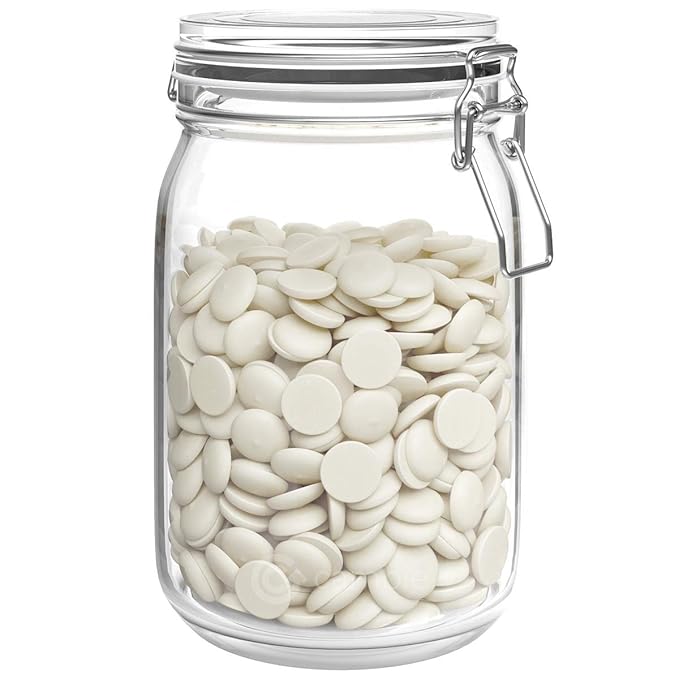 Merckens Super White Melting Chocolate - 2 Pounds of Premium Quality Super White Candy Melts to make Dubai Chocolate Bar, Cake Pops, Cocoa Bombs, & Homemade Desserts