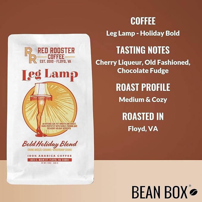 Bean Box Holiday Coffee Sampler - Leg Lamp - Holiday Bold, 2-Pack, Freshly Ground Coffee, Gourmet Coffee