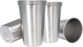 16OZ 8pack Stainless Steel Pint Cups Shatterproof Cup Unbreakable Tumblers -Metal Cups - Stackable Durable cup，Chilling Beer Glasses, for Travel, Outdoor, Camping, Everyday，Restaurant