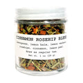 Cinnamon Rosehip Blend 1 oz (28 grams) Herbal Beverage Tea in Glass Jar by Smoke Camp Crafts