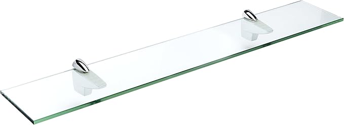Spancraft Glass F-10x36-Chrome Falcon Glass Shelf, Chrome, 10" x 36"
