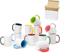 Ceramic 15oz Sublimation Coffee Mug, 12 Assorted Colors, Case of 12