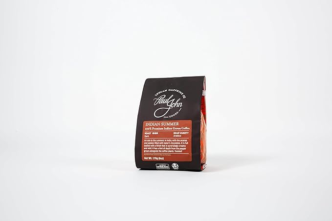 Indian Summer | Dark Roast Whole Bean Coffee | Indian Arabica | Dark Chocolate & Pepper Notes | 6oz