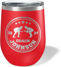 Wrestling Coach gifts, Tumbler, Coach tumbler, Wrestling gifts, Coach Beer glass, Coach gift, Wrestling Coach, Coach gifts, Wrestling Coach (Wrestling Circle, Red, 12oz Wine Tumbler)