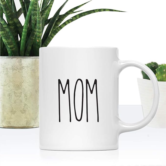 Andaz Press Simple Rustic Farmhouse Kitchen Decor 11oz. Ceramic Coffee Tea Mug Gift, Mom, 1-Pack, Mother's Day Birthday Christmas Gift Ideas for Family, Friends