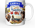 OrnamentallyYou Artistic Kansas State Themes and Landmarks Mug