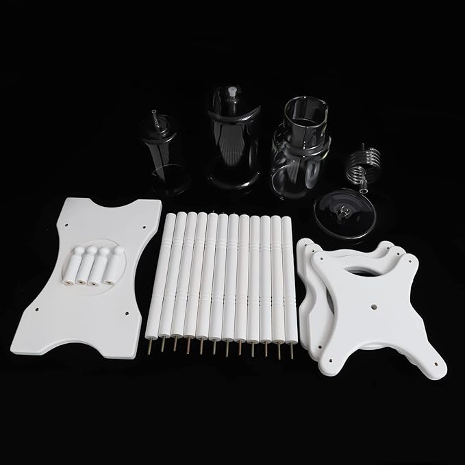 Ice Drip Coffee Maker Cold Brew Coffee Tower 67.6oz 25 Cups Slow Drip Japanese Cold Brew Maker (White)