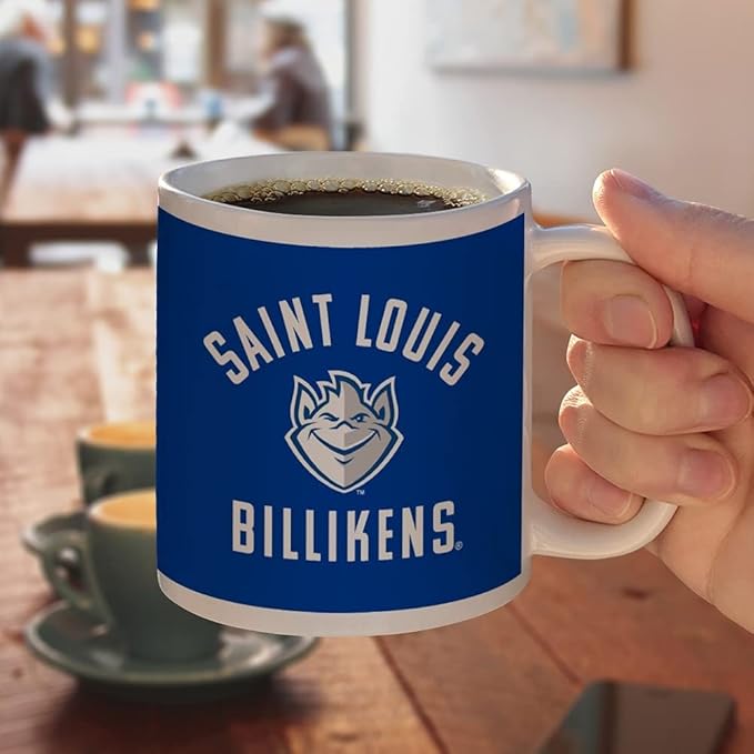 Saint Louis University Billiken Ceramic Coffee Mug, Novelty Gift Mugs for Coffee, Tea and Hot Drinks, 11oz, White