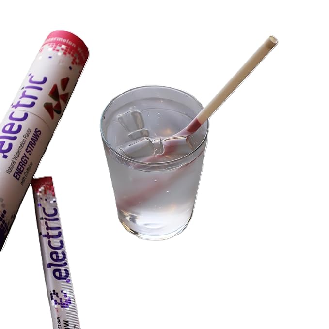 Smooth and Gentle Caffeine Energy. No Sugar. No Calories. Healthy and All Natural atural Watermelon Wow – 10 Straw Pack