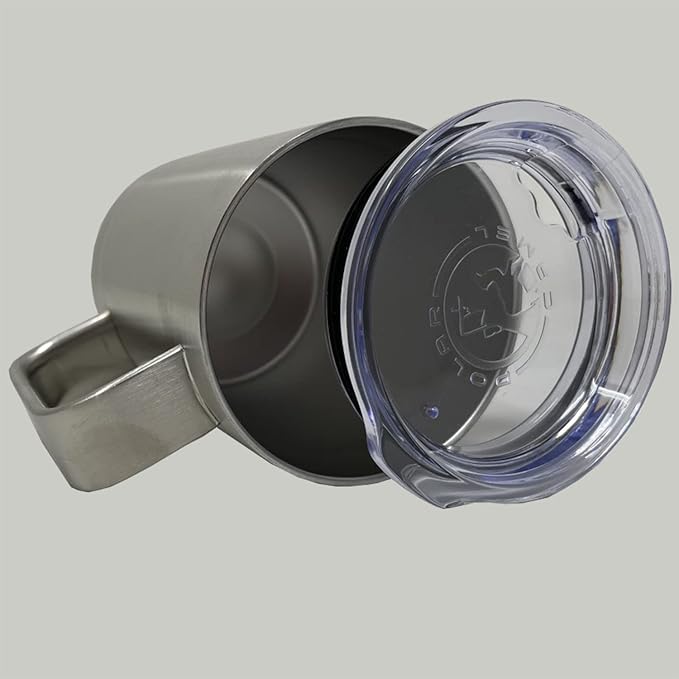 LaserGram 15oz Vacuum Insulated Coffee Mug, Sushi, Personalized Engraving Included (Stainless Steel)
