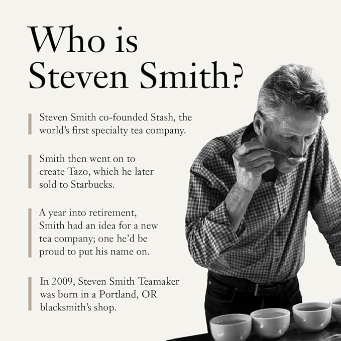 Steven Smith Teamaker British Brunch No. 18, Caffeinated, Sugar-Free, Full Leaf, English Breakfast Black Tea Bags 15 Sachets, 1.48oz each