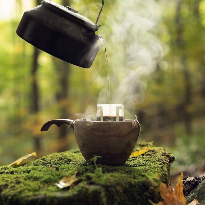 Tribo Coffee Single-Serve Portable Pour Over Drip Coffee - Papua New Guinea - 10 Servings (Medium-Dark Roast)