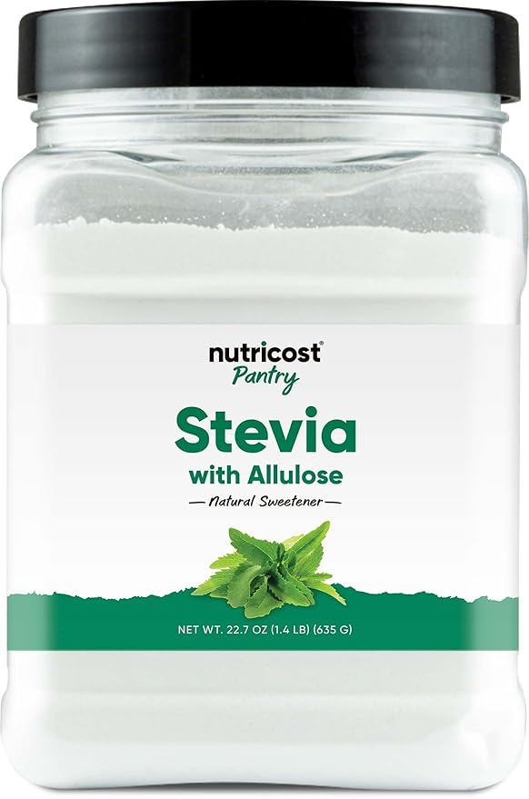 Nutricost Pantry Stevia With Allulose (1.4 Pound) Natural Sweetener - Gluten-Free, GMO-Free