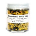 Chamomile Rose Tea, 3/4 oz (21 g) - Herbal Beverage Tea in Glass Jar - Soothing and Relaxing Bed Time Drink by Smoke Camp Crafts