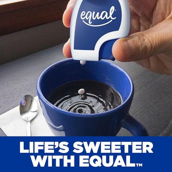 EQUAL 0 Calorie Sweetener Tablets, Aspartame and Acesulfame-K Sweetener, Sugar Substitute, Zero Calorie Sugar Substitute Tablets, Erythritol Free, 100 Ct (Pack of 6)