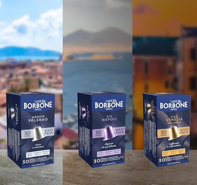 Caffè Borbone Variety Pack Aluminum Capsules Compatible with Nespresso Original Machines, Medium Roast, 100 Count