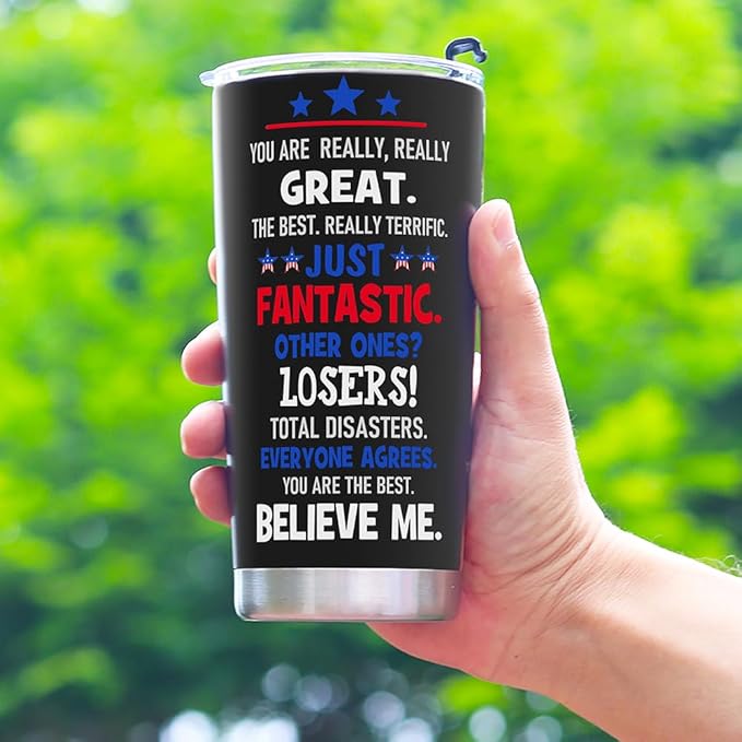 Best Retirement Gifts for Men, Happy Retirement Tumbler - Funny Retired Gifts for Men, Coworker Leaving Farewell Going Away Gift for Coworkers Friends, 20 OZ Stainless Steel Insulated Coffee Cup