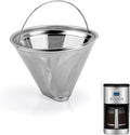Coffee Filter Compatible with Cuisinart Coffee Maker, Permanent Stainless Cone Filter for Cuisinart DCC 1200P1 3200NAS 3400NAS