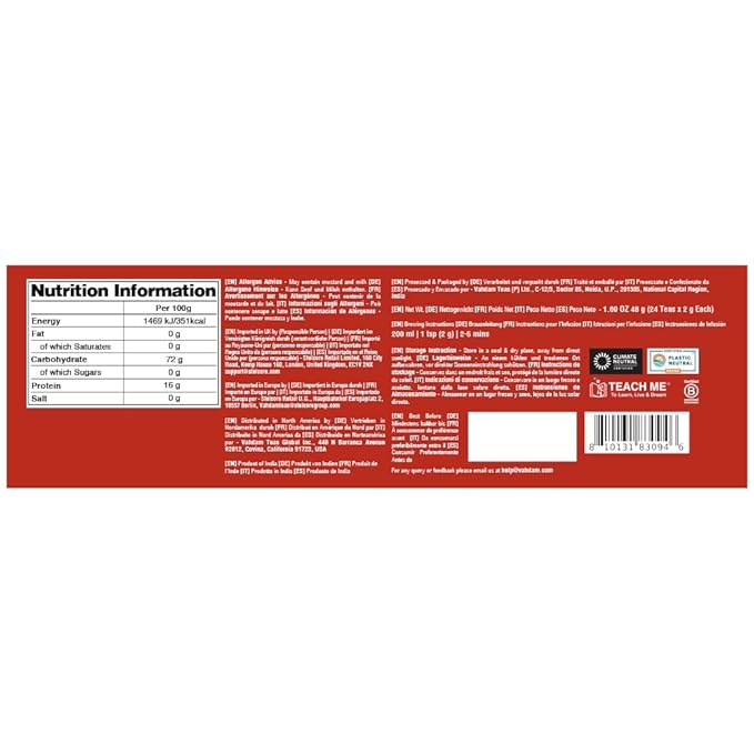 VAHDAM, Limited Edition Christmas Tea Gift Set | 24 Unique Loose Leaf Tea - Folding Holiday Gift Box | Christmas Presents For Women, Men and Adults