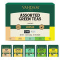 VAHDAM, Assorted Green Tea Bags Sampler (5 Flavors, 20 Ecofriendly Pyramid Tea bags) I Christmas 2025 Gift Ideas for Women & Men | Himalayan Green Tea Varieties | Gluten Free & Non GMO