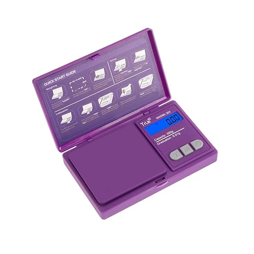 True 42 Maxim 201 Purple Special Edition 200gx0.01g Precision Gram Scale for Jewelry/Food/Medicine Paisley 200g 0.01g (Purple Grape)